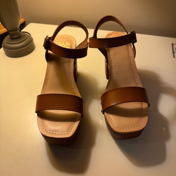 NWOT Madden NYC Lifft Faux Leather Platform Sandals in Cognac Women's size 6 - Picture 10 of 15